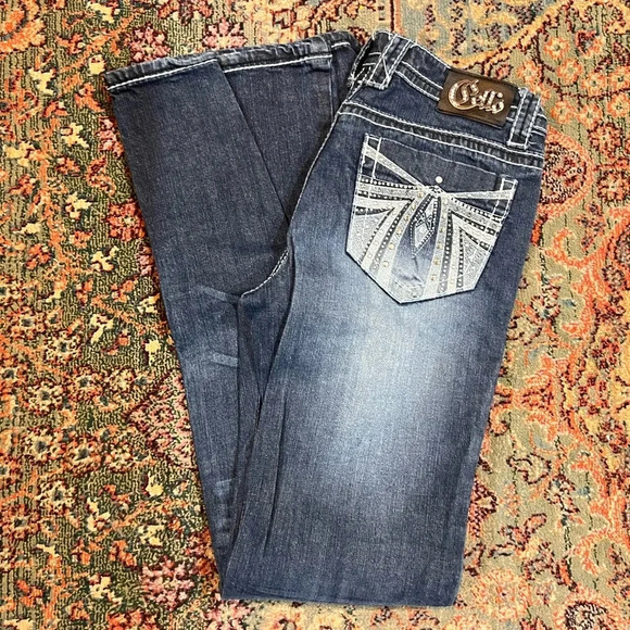 FINAL PRICE Drop Western Cello Bootcut Jeans - Picture 1 of 9